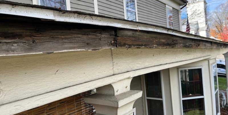 rotted wood outside trim